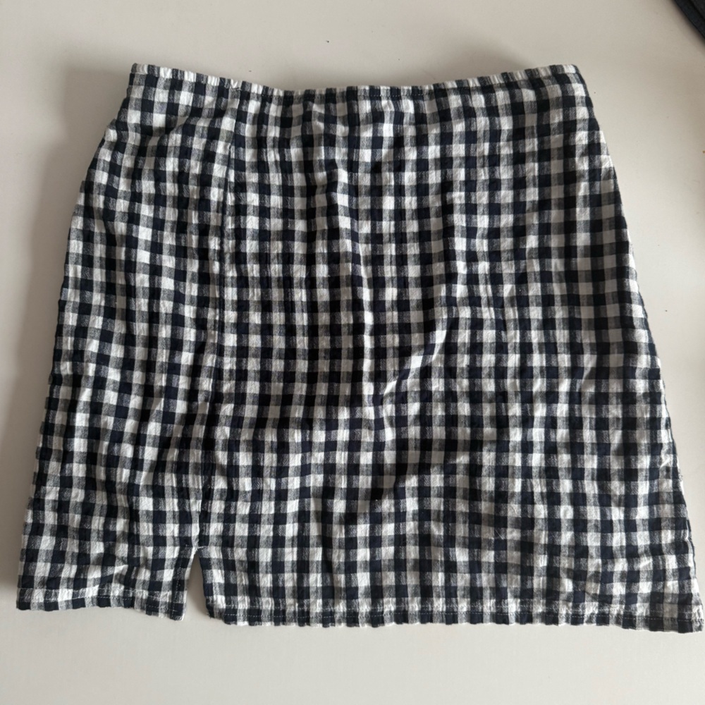 American Eagle Outfitters Black and White Gingham Mini Skirt NEW WITH TAGS